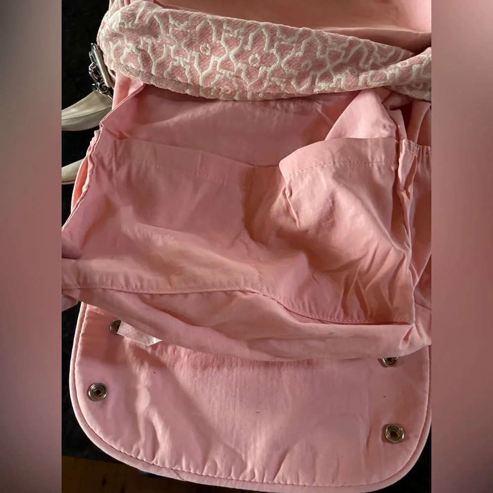 Petunia Pickle Bottom Pastel Pink Boxy Backpack Baby Diaper Travel Bag Chenille